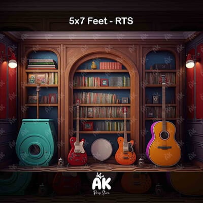 Guitar Wood Library - 5x7 Feet