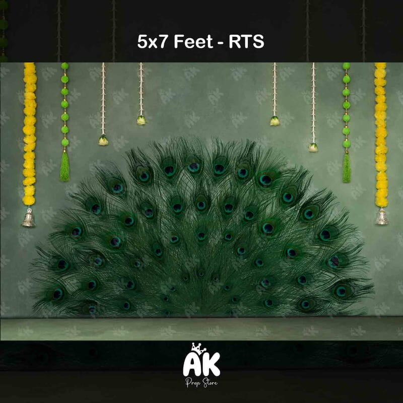 Peacock Feather - 5x7 Feet Peacock Feather - 5x7 Feet
