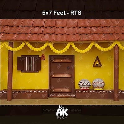 Traditional Village House -  5x7 Feet