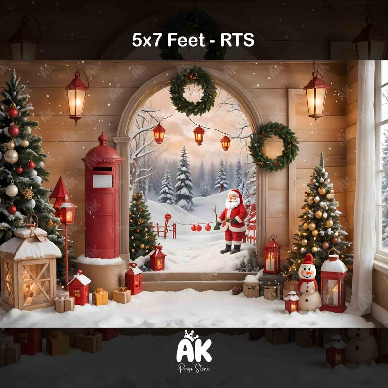 Joyful Santa View - 5x7 Feet Joyful Santa View - 5x7 Feet