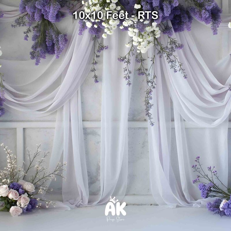 Lilac Curtain Wall - 10x10 Feet
