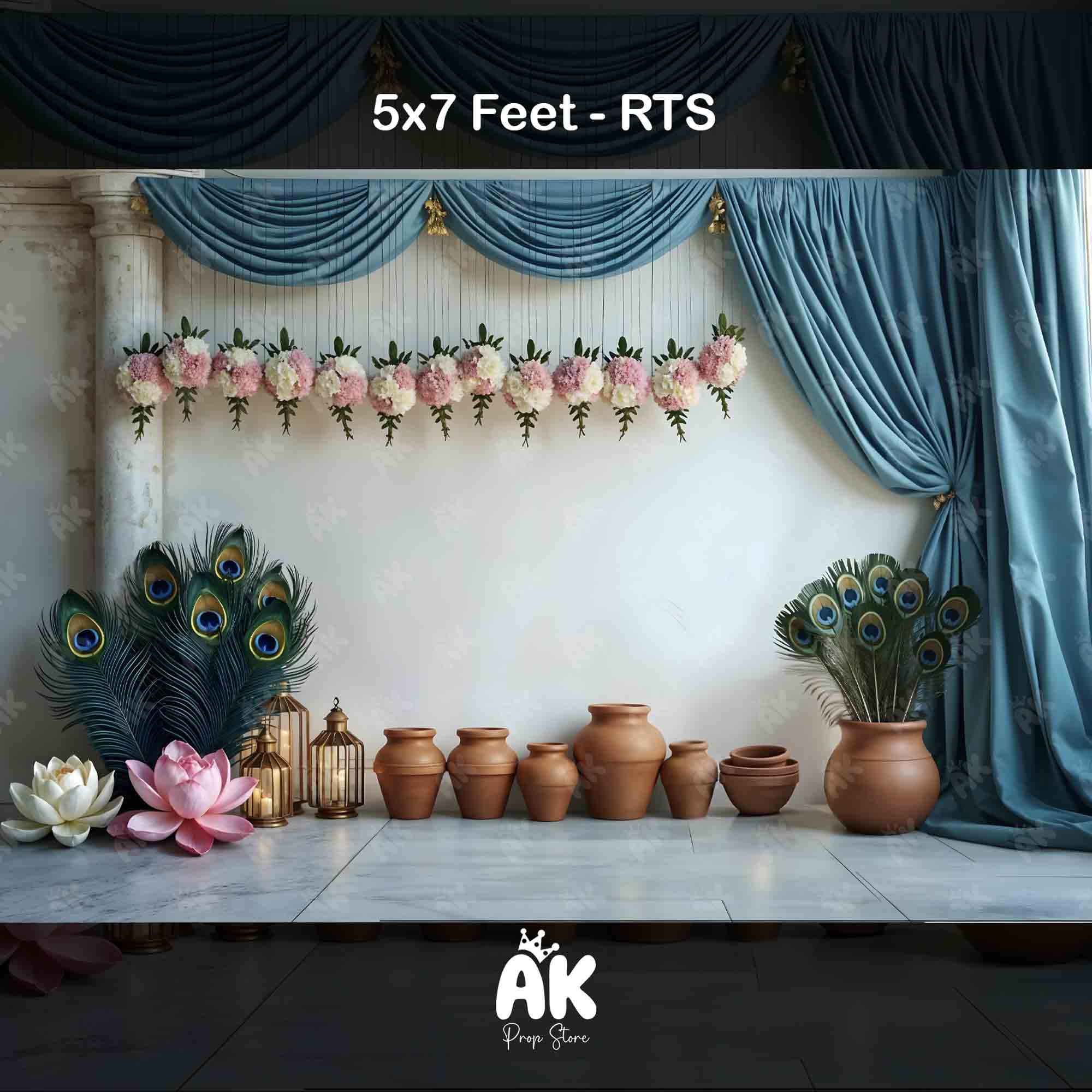 Mayur Mandala - 5x7 Feet Mayur Mandala - 5x7 Feet