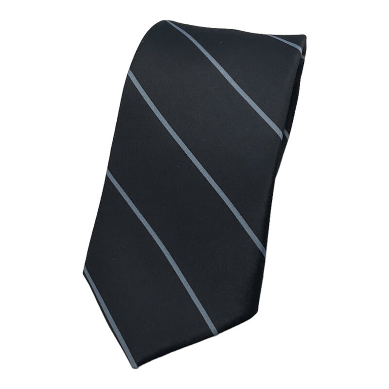 Black Striped Tie