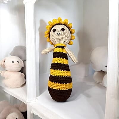 Crochet Sunflower Sleep Buddy