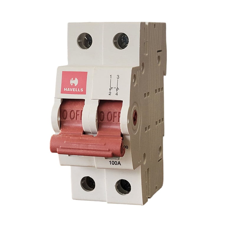 100A DP Switch Disconnector Euro 2 (White) 100A DP Switch Disconnector Euro 2 (White)
