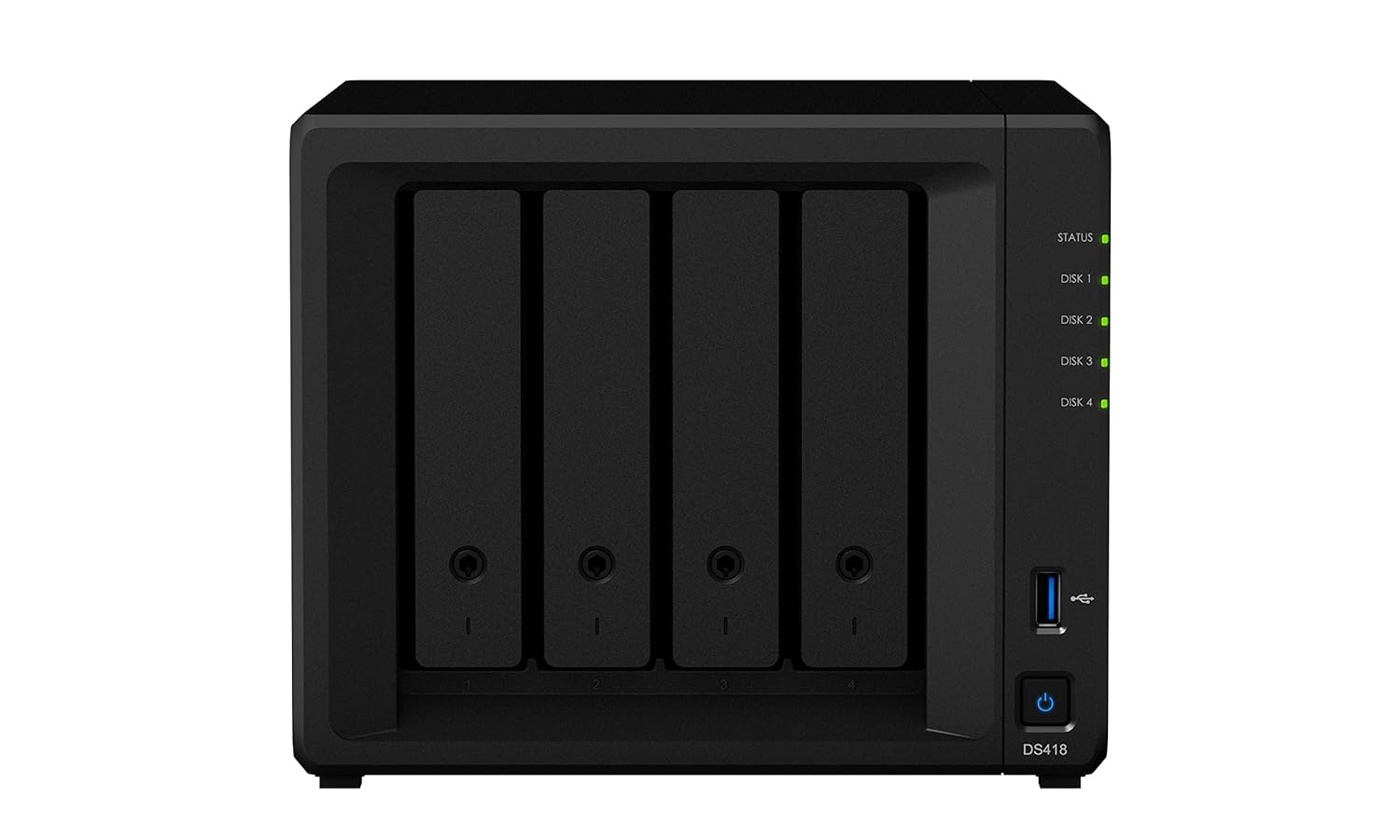 Synology DiskStation DS418 – Powerful 4-Bay NAS for Home & Office | 64-bit Quad-Core | 4K Video Transcoding | Mobile Backup Enabled | Expandable Storage Synology DiskStation DS418 – Powerful 4-Bay NAS for Home & Office | 64-bit Quad-Core | 4K Video Transcoding | Mobile Backup Enabled | Expandable Storage