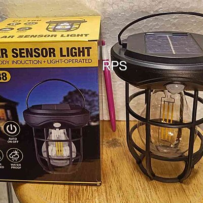 SIMBA Big Hanging + Wall Tungsten Solar Sensor Light
