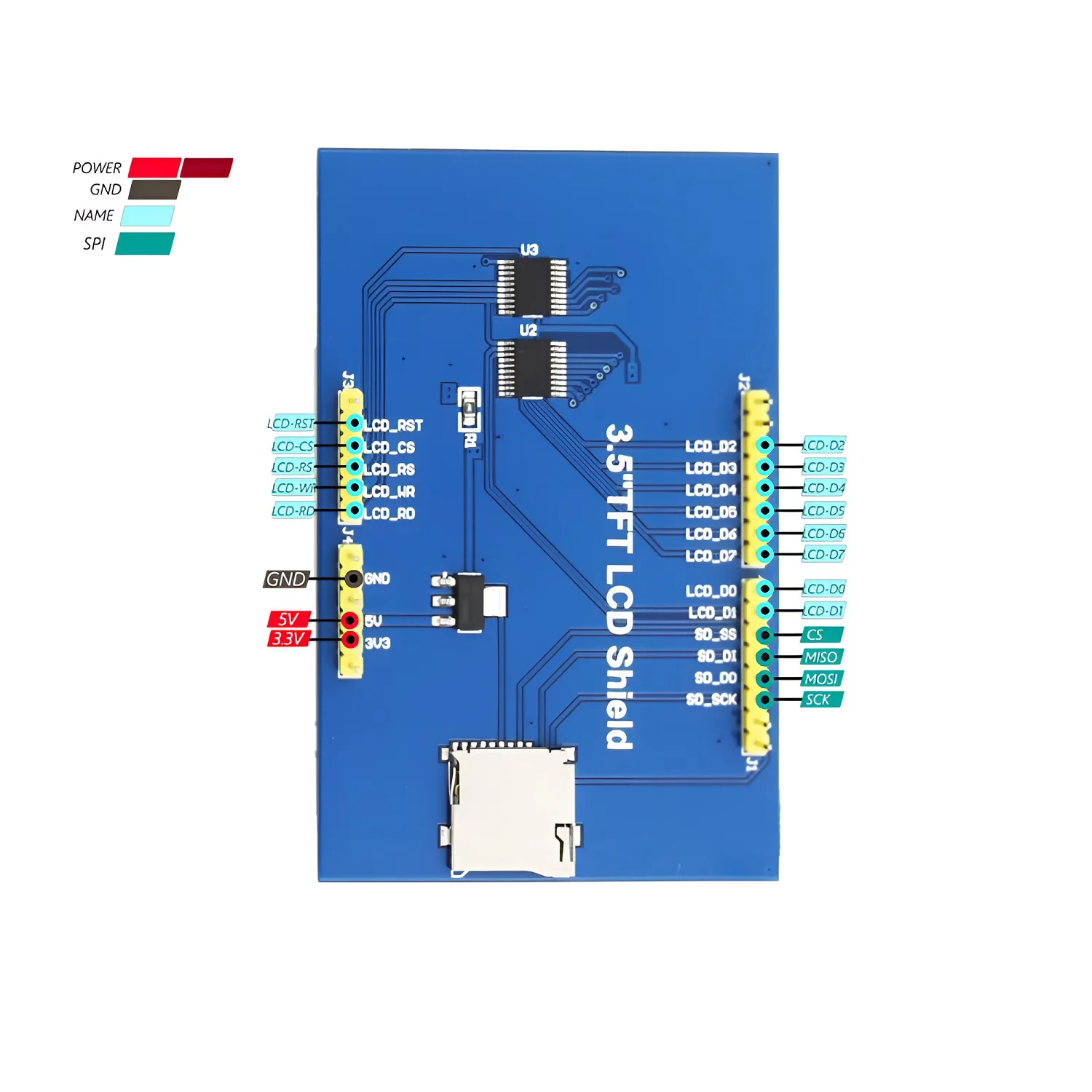 3.5" inch ILI9486 TFT Touch Shield LCD Module 480×320 for Arduino Uno 3.5" inch ILI9486 TFT Touch Shield LCD Module 480×320 for Arduino Uno