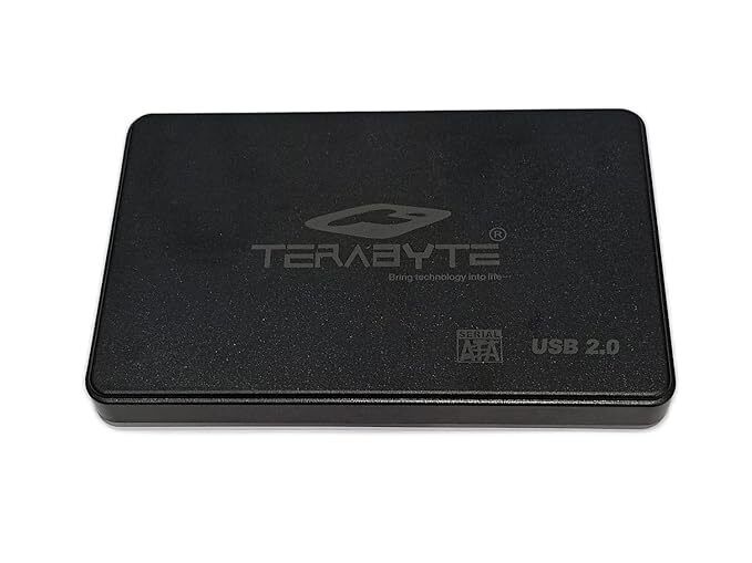 Terabyte 2.5" HDD External Case USB 2.0 Hard Case Hard Drive Enclosure (Black, 2.5 Inch) Terabyte 2.5" HDD External Case USB 2.0 Hard Case Hard Drive Enclosure (Black, 2.5 Inch)