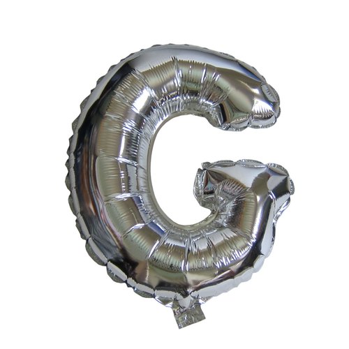The Magic Balloons Store-16" Silver A foil Balloon Alphabets