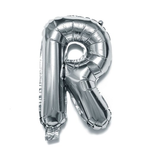 The Magic Balloons Store-16" Silver A foil Balloon Alphabets