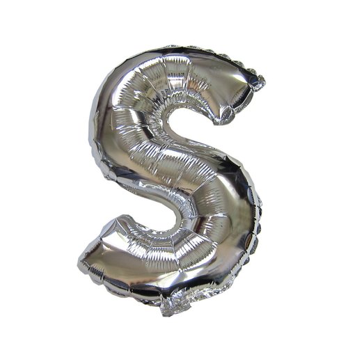 The Magic Balloons Store-16" Silver A foil Balloon Alphabets