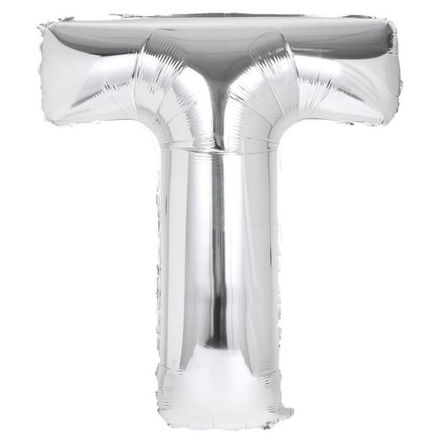 The Magic Balloons Store-16" Silver A foil Balloon Alphabets