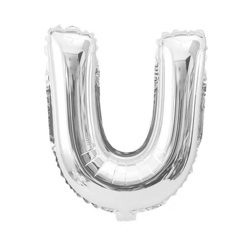 The Magic Balloons Store-16" Silver A foil Balloon Alphabets