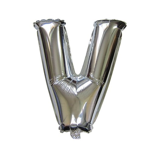 The Magic Balloons Store-16" Silver A foil Balloon Alphabets