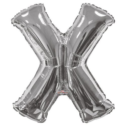 The Magic Balloons Store-16" Silver A foil Balloon Alphabets