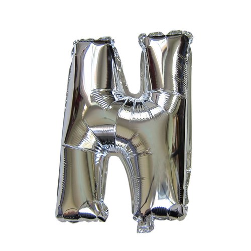 The Magic Balloons Store-16" Silver A foil Balloon Alphabets