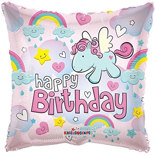 Kaleidoscope Birthday Pony Foil Balloons-181172 Kaleidoscope Birthday Pony Foil Balloons-181172