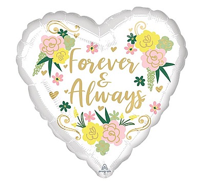 Anagram- Forever & Always Together Anniversary Balloons 18" -181328 Anagram- Forever & Always Together Anniversary Balloons 18" -181328
