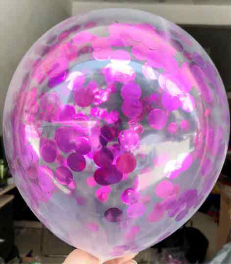 The Magic Balloons Store- 12" Pink Pre-Filled Confetti Latex Balloons ( Pack of 10) The Magic Balloons Store- 12" Pink Pre-Filled Confetti Latex Balloons ( Pack of 10)