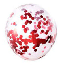 The Magic Balloons Store- 12" Red Pre-Filled Confetti Latex Balloons ( Pack of 10) The Magic Balloons Store- 12" Red Pre-Filled Confetti Latex Balloons ( Pack of 10)