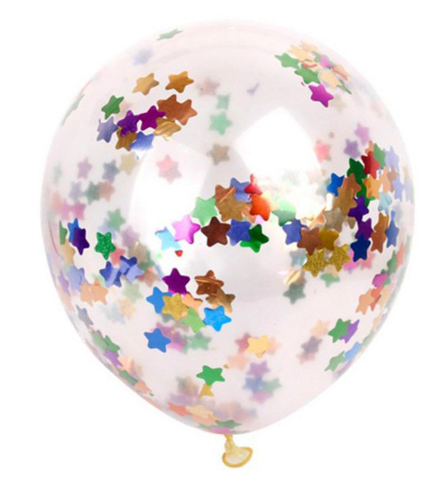 The Magic Balloons- Store- 12" Confetti Balloons Pack of 10 (Multicolour) The Magic Balloons- Store- 12" Confetti Balloons Pack of 10 (Multicolour)
