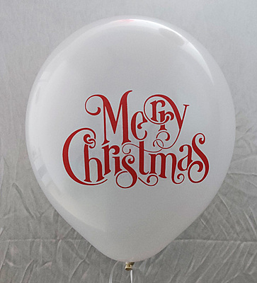 The Magic Balloons Store- Printed Merry Christmas Balloons for Christmas Decorations - Pack of 30