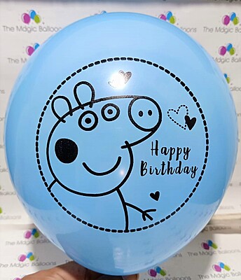 The Magic Balloons Store-Printed Latex peppa pig Balloons-pack of 30 The Magic Balloons Store-Printed Latex peppa pig Balloons-pack of 30
