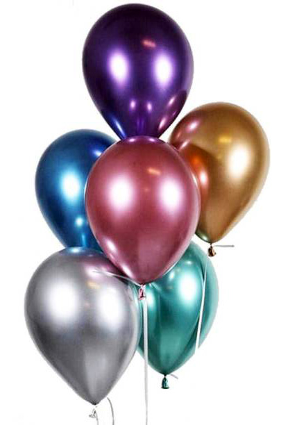 The Magic Balloons Store- 9" Solid Multi-Color Chrome Balloons Pack of 30 The Magic Balloons Store- 9" Solid Multi-Color Chrome Balloons Pack of 30
