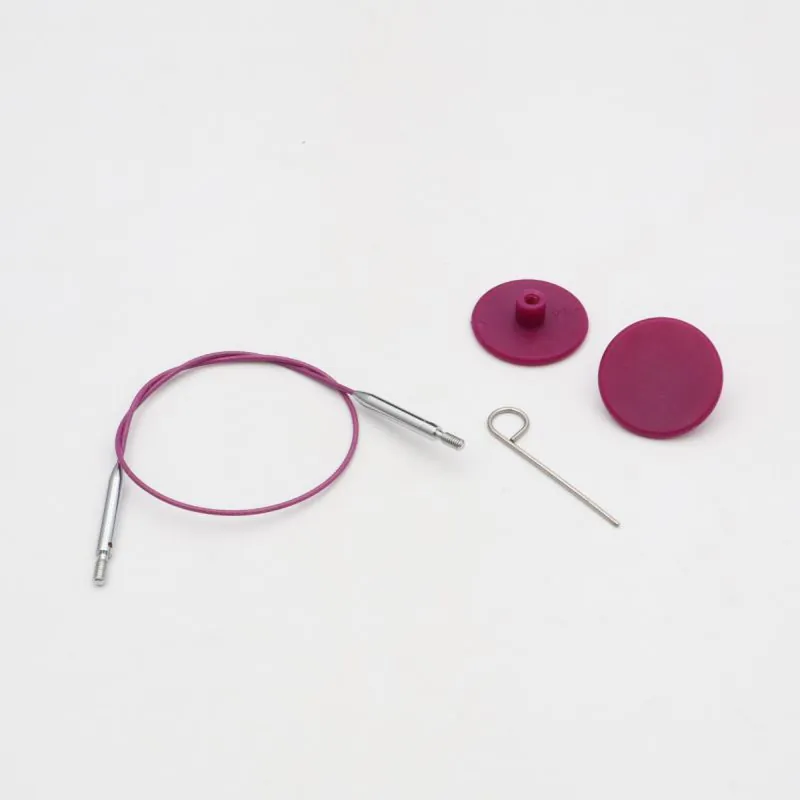 KnitPro THIN & FLEX Purple Nylon Coated Swivel Cable for Interchangeable Tips KnitPro THIN & FLEX Purple Nylon Coated Swivel Cable for Interchangeable Tips
