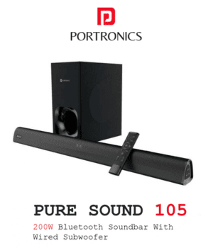 Soundbar Portronics Subwoofer