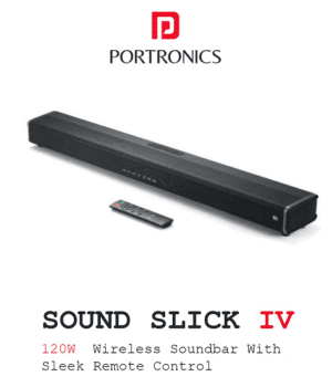 Soundbar Portronics Remote