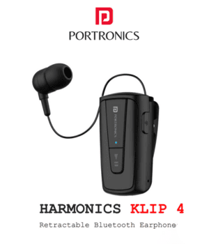 Earphones Portronics Retractable