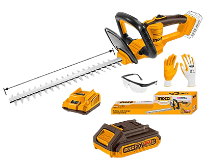INGCO Lithium-Ion Cordless Hedge Trimmer CHTLI20461 (20V)