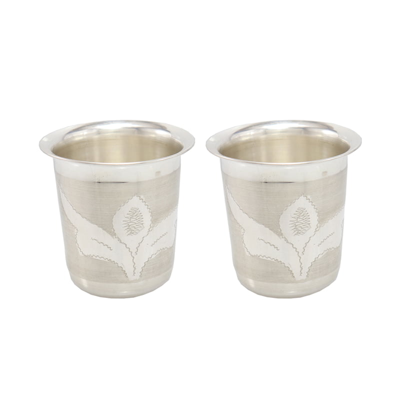 Silver Tumbler , Glass Set Silver Tumbler , Glass Set