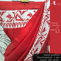 Murshidabad Tusser silk saree RIYSTSK21988