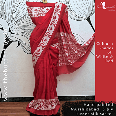 Murshidabad Tusser silk saree RIYSTSK21988