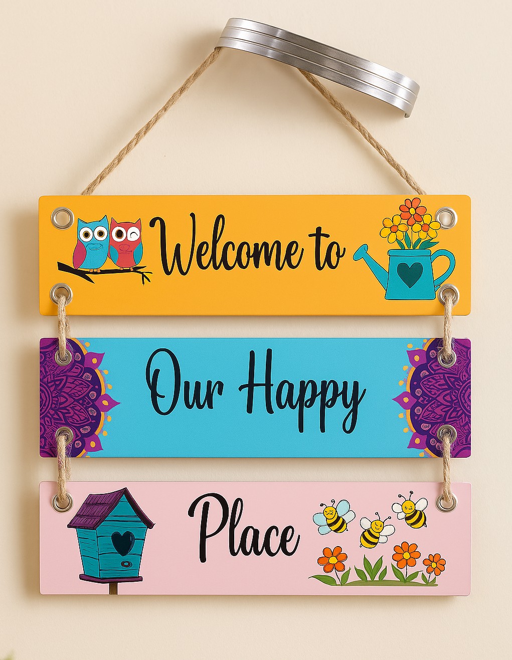 Welcome Board - MDF board wall decor item