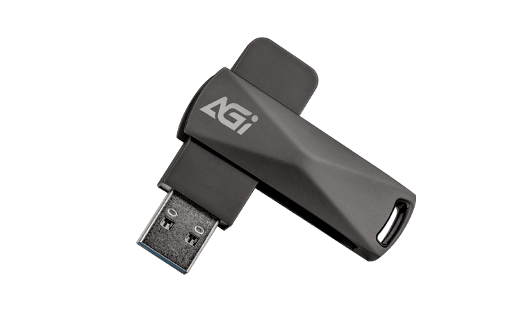 AGI Metal Slim Flash Drive UE138-256 GB-DarkSlateGray