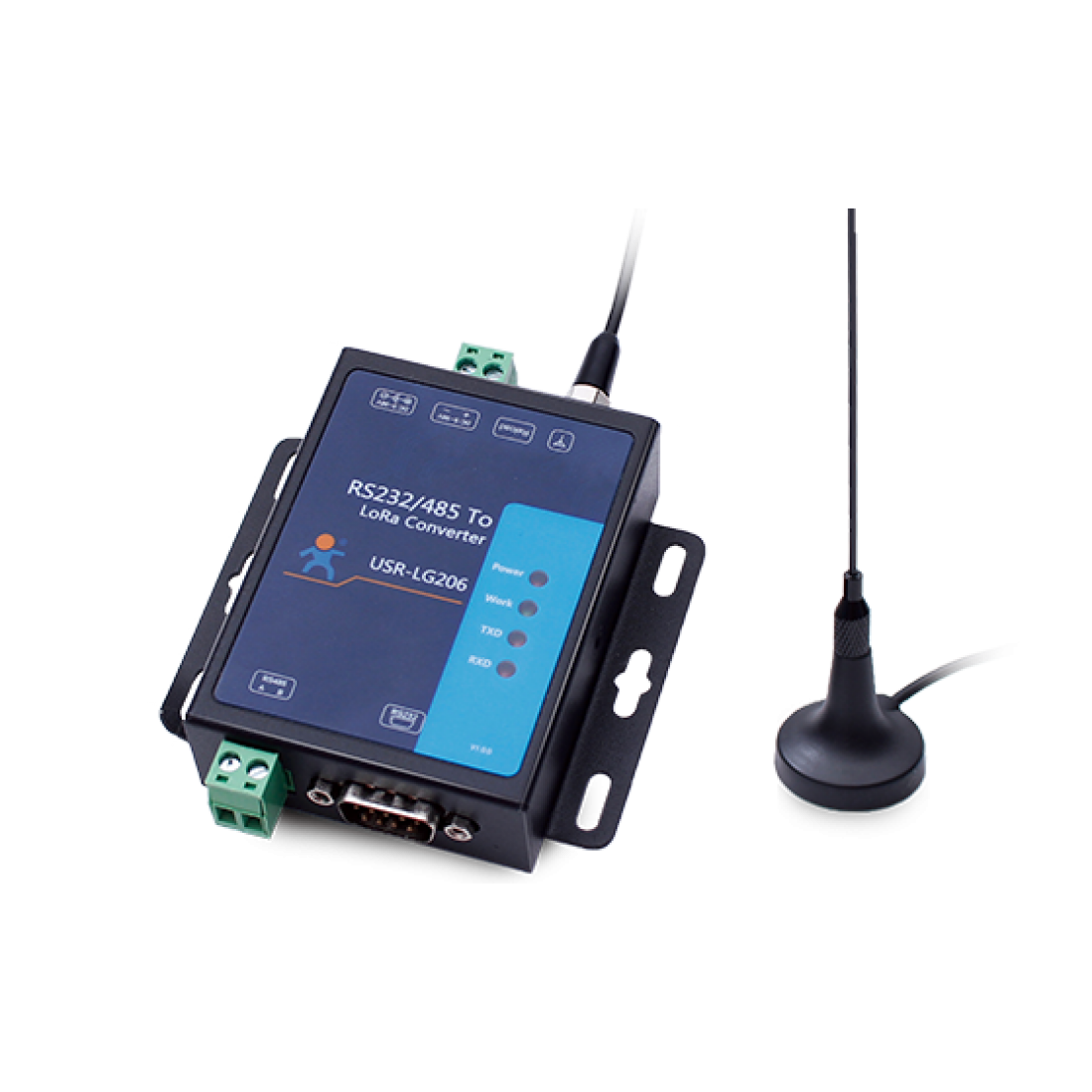 USR-LG206-H-P LoRa Modem Serial RS232 RS485 to LoRa Converter - Antenna/ Power Adapter / Serial Cable Included USR-LG206-H-P LoRa Modem Serial RS232 RS485 to LoRa Converter - Antenna/ Power Adapter / Serial Cable Included