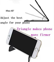Foldable V-Shape Universal Phone Stand - Versatile Mobile Mount Holder Foldable V-Shape Universal Phone Stand - Versatile Mobile Mount Holder