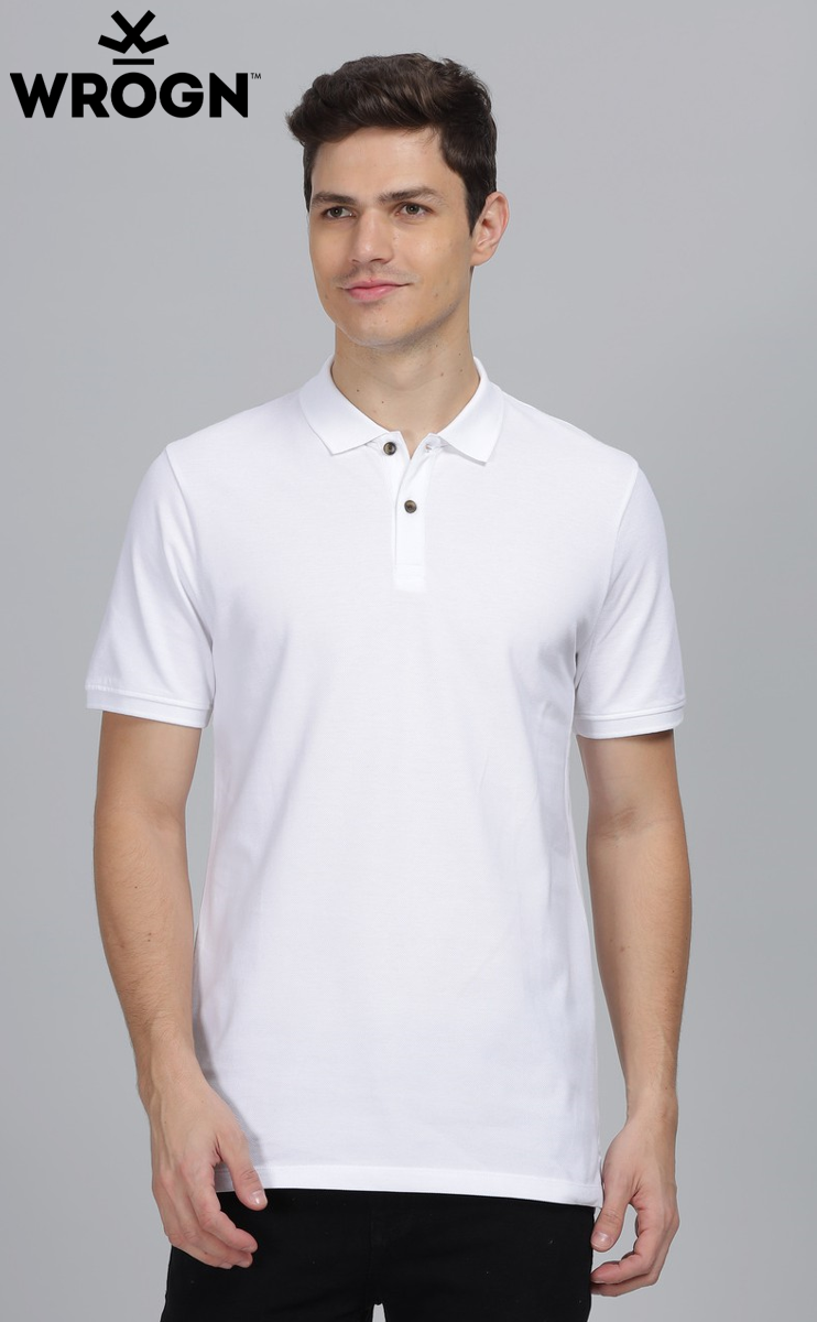Wrongn  Solid Polo T- Shirt  Multicolor