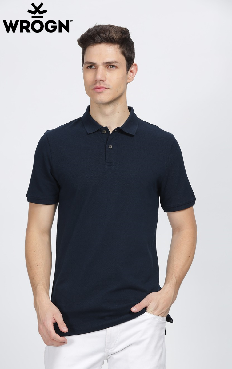 Wrongn  Solid Polo T- Shirt  Multicolor