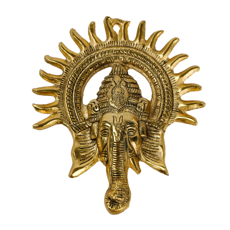 Sun Ganesh Wall Hanging Gold