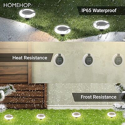 Popcorn 2 In 1 Model Solar Garden Light Waterproof Disc Lamp for Outdoor, Home,Garden