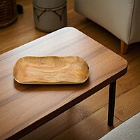 Wooden tray for serving breakfast, tea, coffee and toast, 10 inches * 5.5 inches