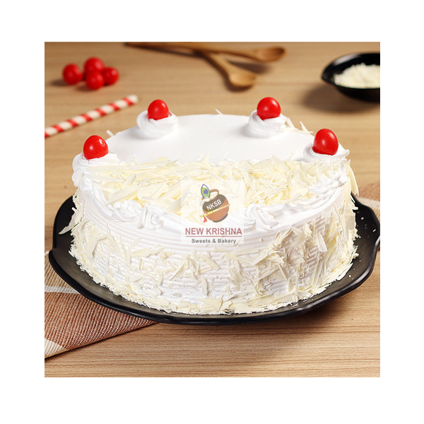 White Forest Birthday Cake