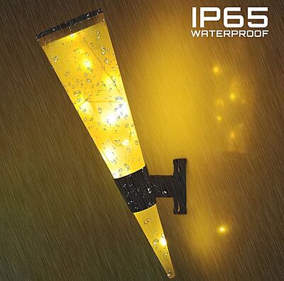 Cone Model Solar Wall Light  Waterproof Wall Lamp For Home Outdoor Garden