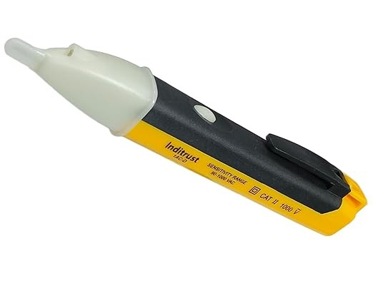 Touchless Voltage Tester Pen (90-1000V AC) Digital Electric indicator( 2nos x Battery included) Touchless Voltage Tester Pen (90-1000V AC) Digital Electric indicator( 2nos x Battery included)