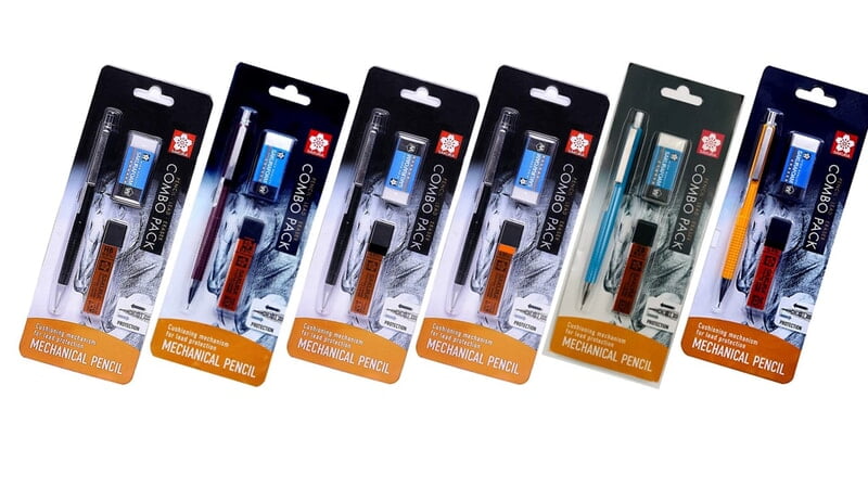 SAKURA CUSHIONING POINT MECHANICAL PENCIL COMBO PACK, 0.5 mm SAKURA CUSHIONING POINT MECHANICAL PENCIL COMBO PACK, 0.5 mm